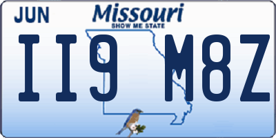MO license plate II9M8Z