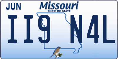 MO license plate II9N4L