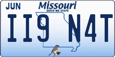 MO license plate II9N4T