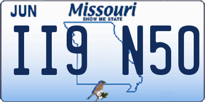 MO license plate II9N5O