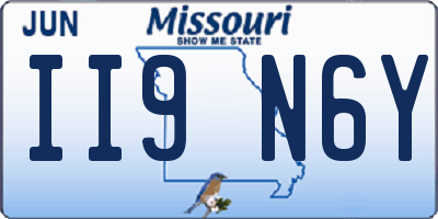 MO license plate II9N6Y