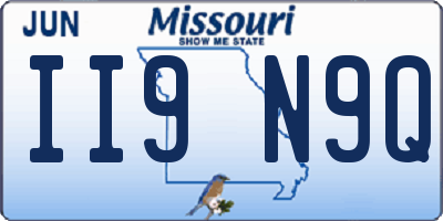 MO license plate II9N9Q