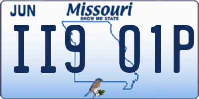 MO license plate II9O1P