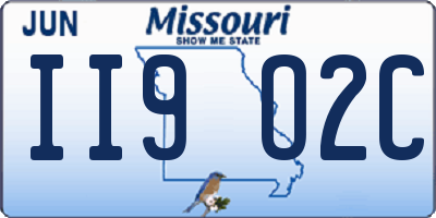 MO license plate II9O2C