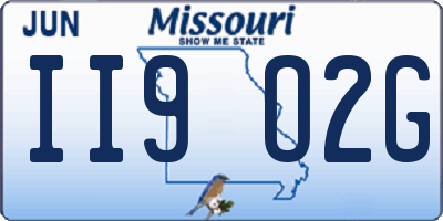 MO license plate II9O2G