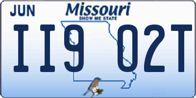 MO license plate II9O2T