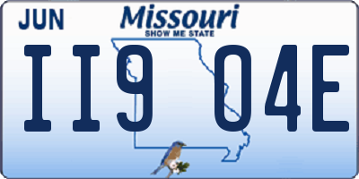 MO license plate II9O4E