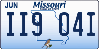 MO license plate II9O4I