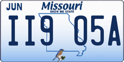 MO license plate II9O5A