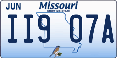 MO license plate II9O7A