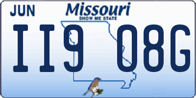 MO license plate II9O8G