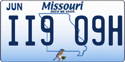 MO license plate II9O9H