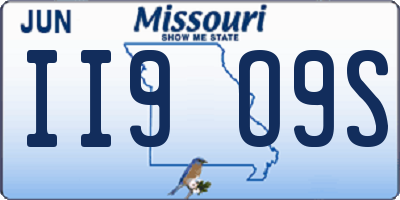 MO license plate II9O9S