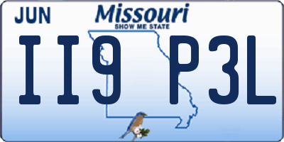 MO license plate II9P3L