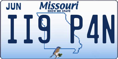 MO license plate II9P4N