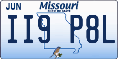 MO license plate II9P8L
