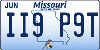 MO license plate II9P9T