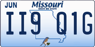 MO license plate II9Q1G
