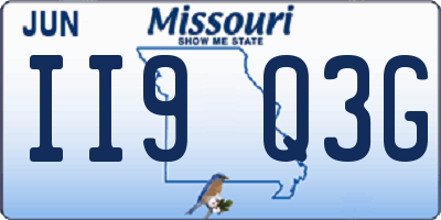 MO license plate II9Q3G