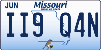 MO license plate II9Q4N