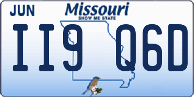 MO license plate II9Q6D