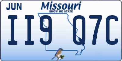 MO license plate II9Q7C