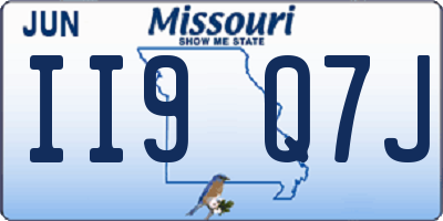MO license plate II9Q7J