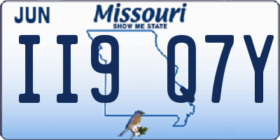 MO license plate II9Q7Y