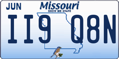 MO license plate II9Q8N