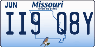 MO license plate II9Q8Y