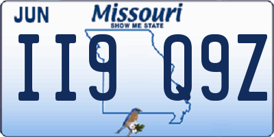 MO license plate II9Q9Z