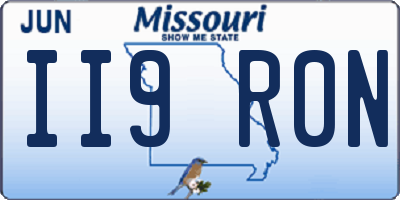MO license plate II9R0N