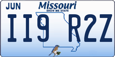 MO license plate II9R2Z
