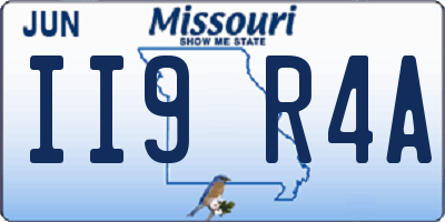 MO license plate II9R4A