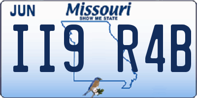 MO license plate II9R4B