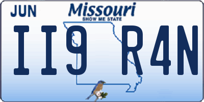 MO license plate II9R4N