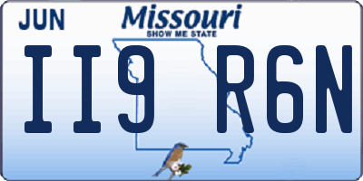 MO license plate II9R6N