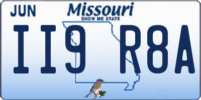 MO license plate II9R8A