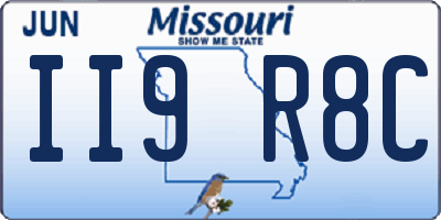 MO license plate II9R8C