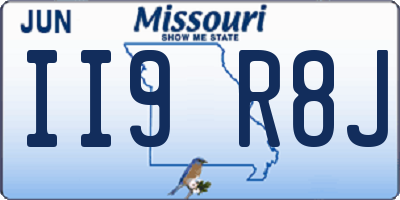 MO license plate II9R8J