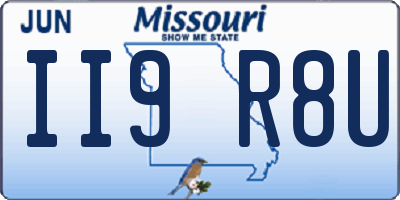 MO license plate II9R8U