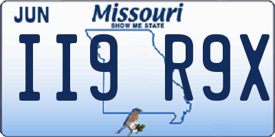 MO license plate II9R9X