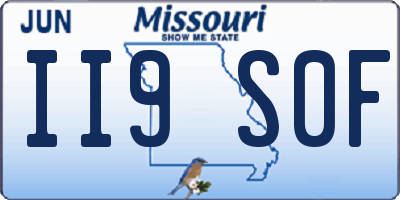 MO license plate II9S0F