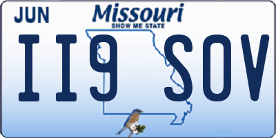 MO license plate II9S0V
