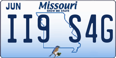 MO license plate II9S4G