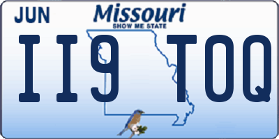 MO license plate II9T0Q