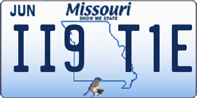MO license plate II9T1E