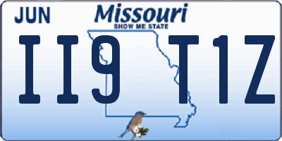 MO license plate II9T1Z