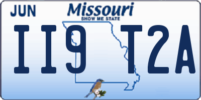 MO license plate II9T2A