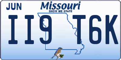 MO license plate II9T6K